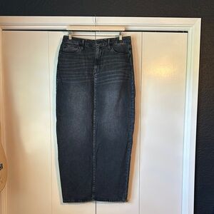 Good American Denim Maxi Skirt